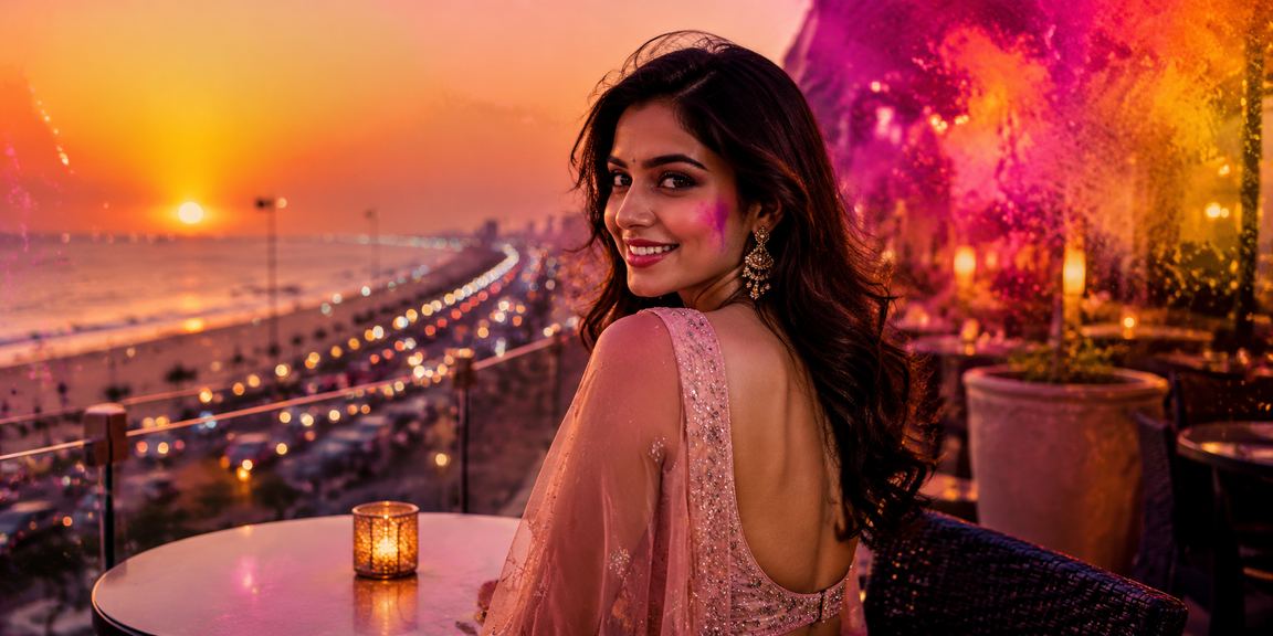 Festival celebrations with colorful holi powders in Chennai showcasing lively Indian culture