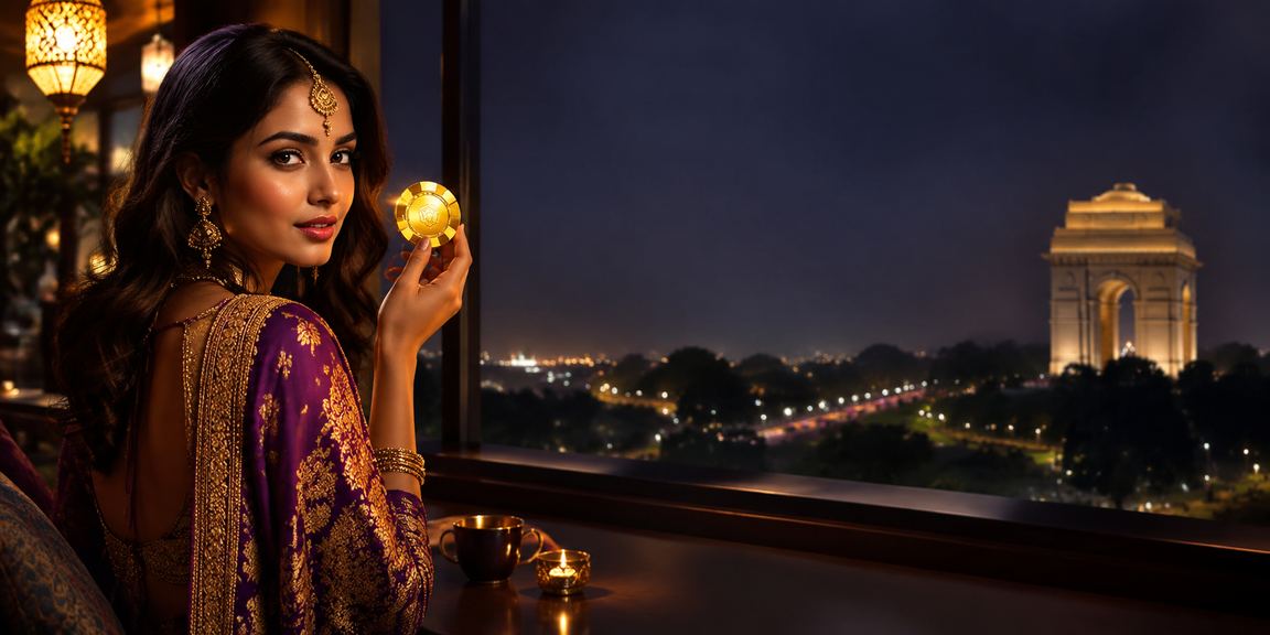 View of India Gate in Delhi with lively casino betting atmosphere reflecting Indian culture
