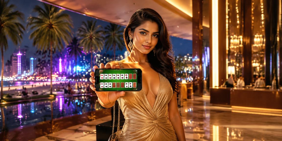 Scenic beach in Goa with people playing rummy, capturing India’s vibrant gaming culture